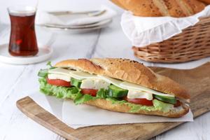 Regular / Wholewheat Bread (White cheese, cheese, salami, smoked turkey, cheddar)